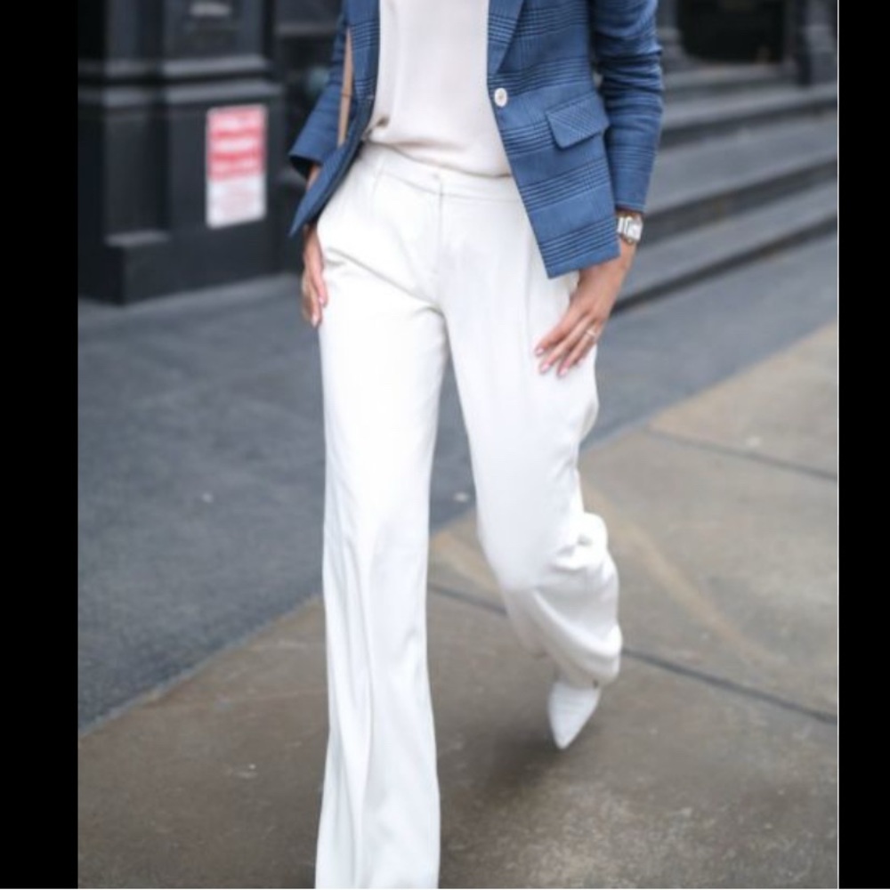 Classiques Entier White Wide-Leg Pants